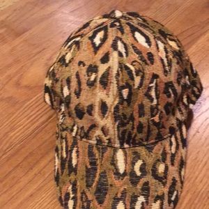 Leopard Print Baseball Cap - Brown Animal Print Hat